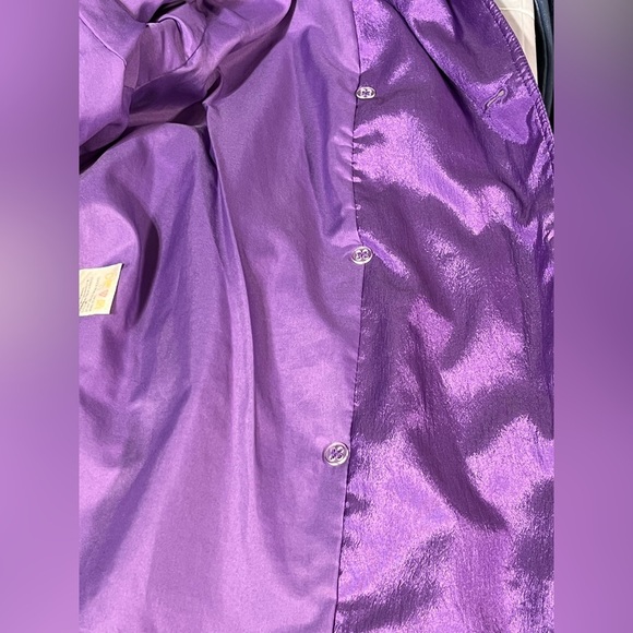 Cyclone vintage metallic purple size 4 trench raincoat - Picture 9 of 15